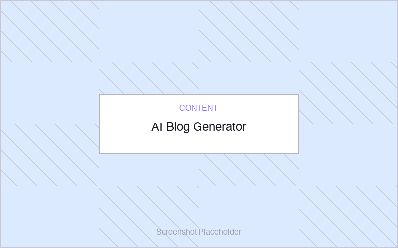 AI Blog Generator